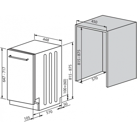 Mașină de spălat vase încorporată FBDW 8410 A-3
